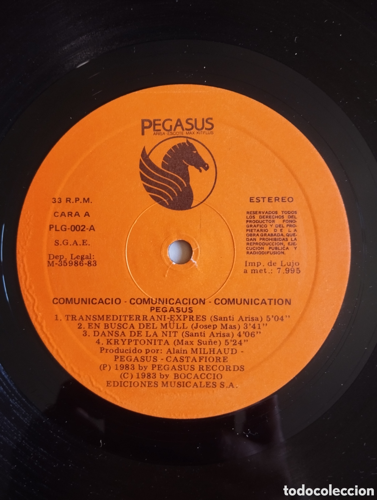 Discos de vinilo: Pegasus - comunicaci&oacute; comunicaci&oacute;n comunication - LP - Foto 6