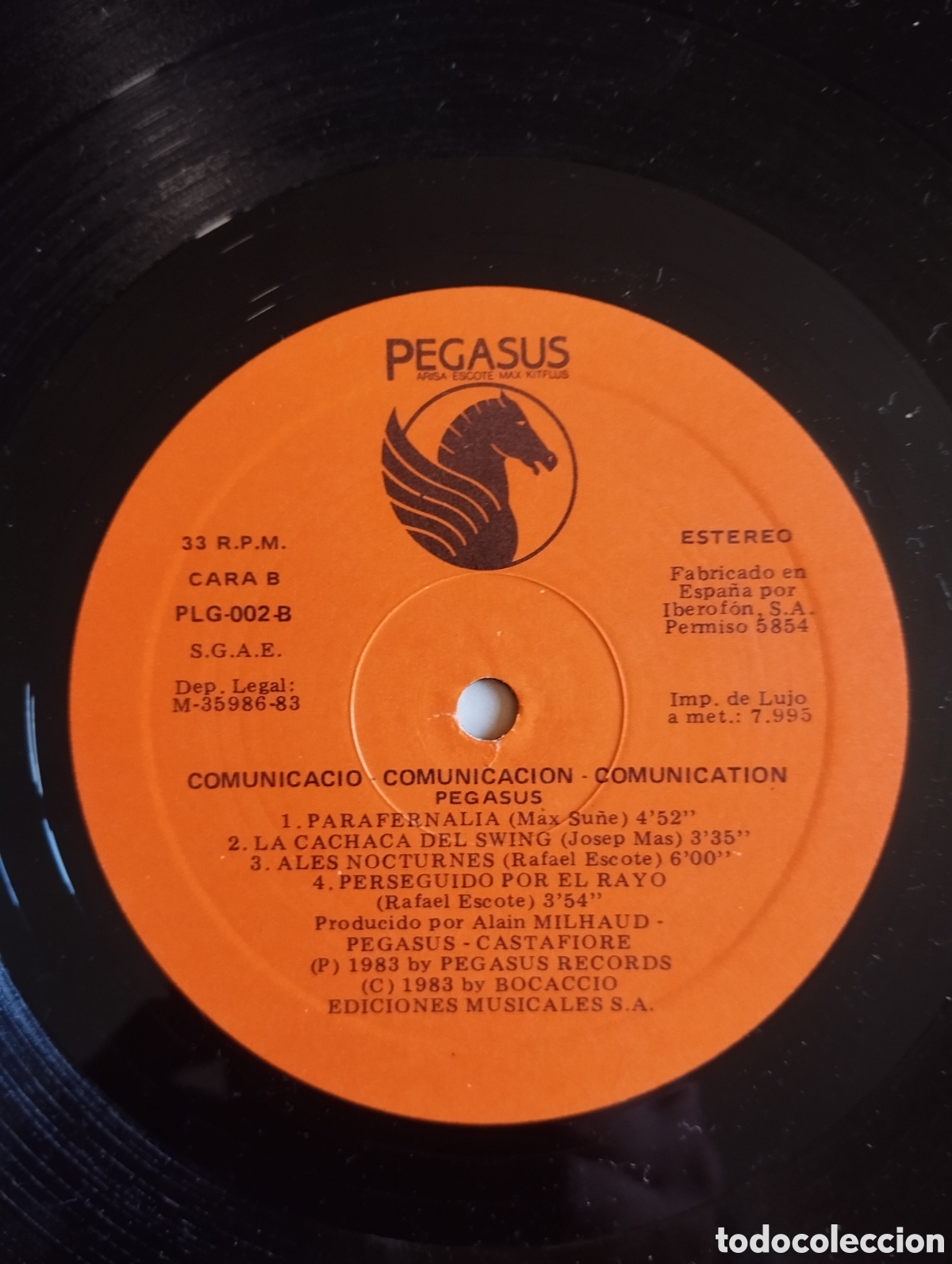 Discos de vinilo: Pegasus - comunicaci&oacute; comunicaci&oacute;n comunication - LP - Foto 7