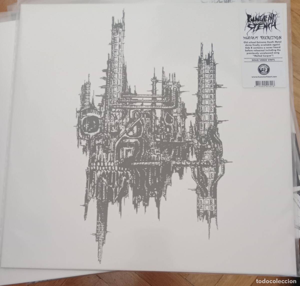 Discos de vinilo: Pungent Stentch - Mucous secretion Lp Solid verde - Foto 1