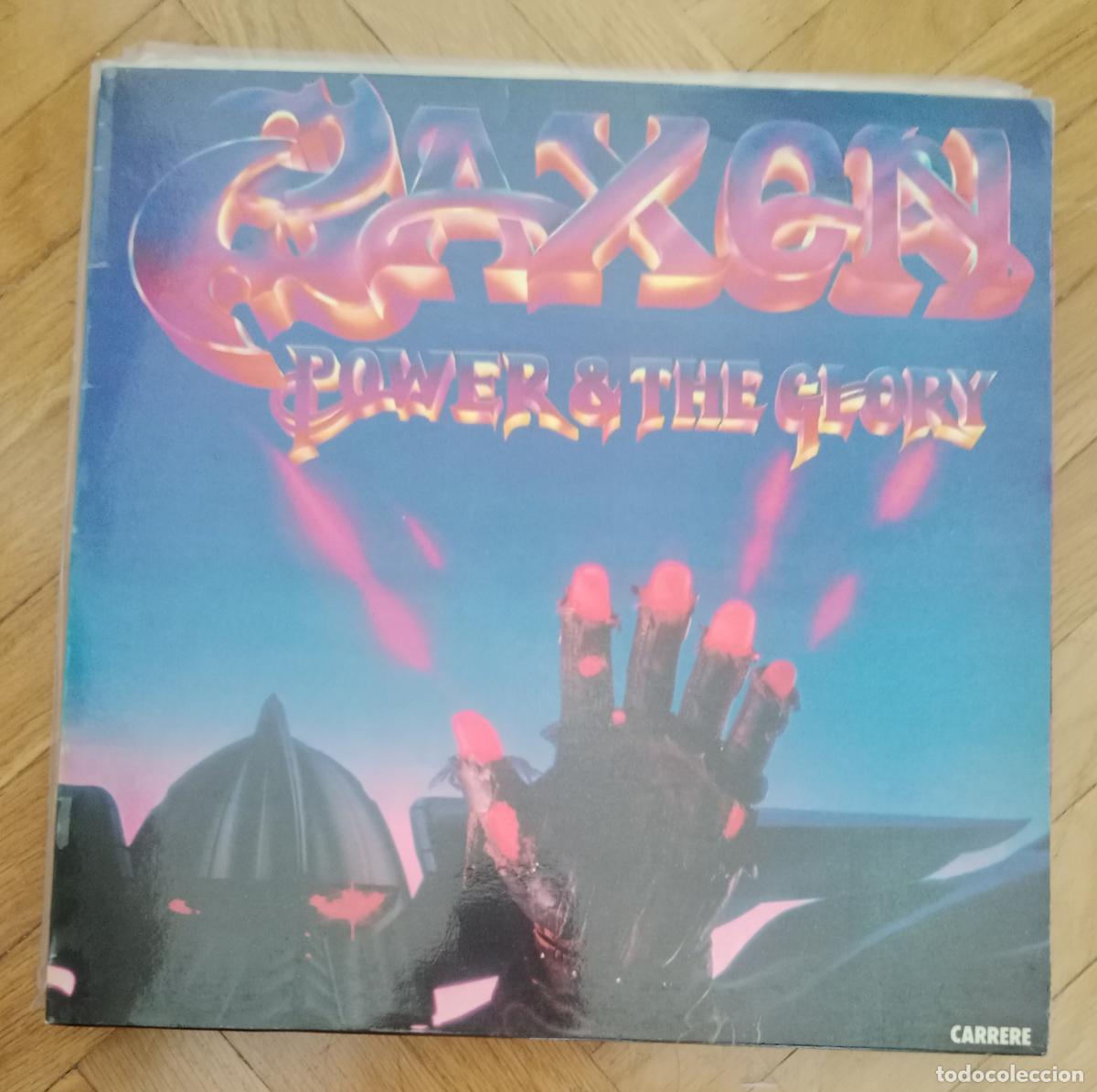 Discos de vinilo: Saxon - Power and the glory Lp Francia 1983