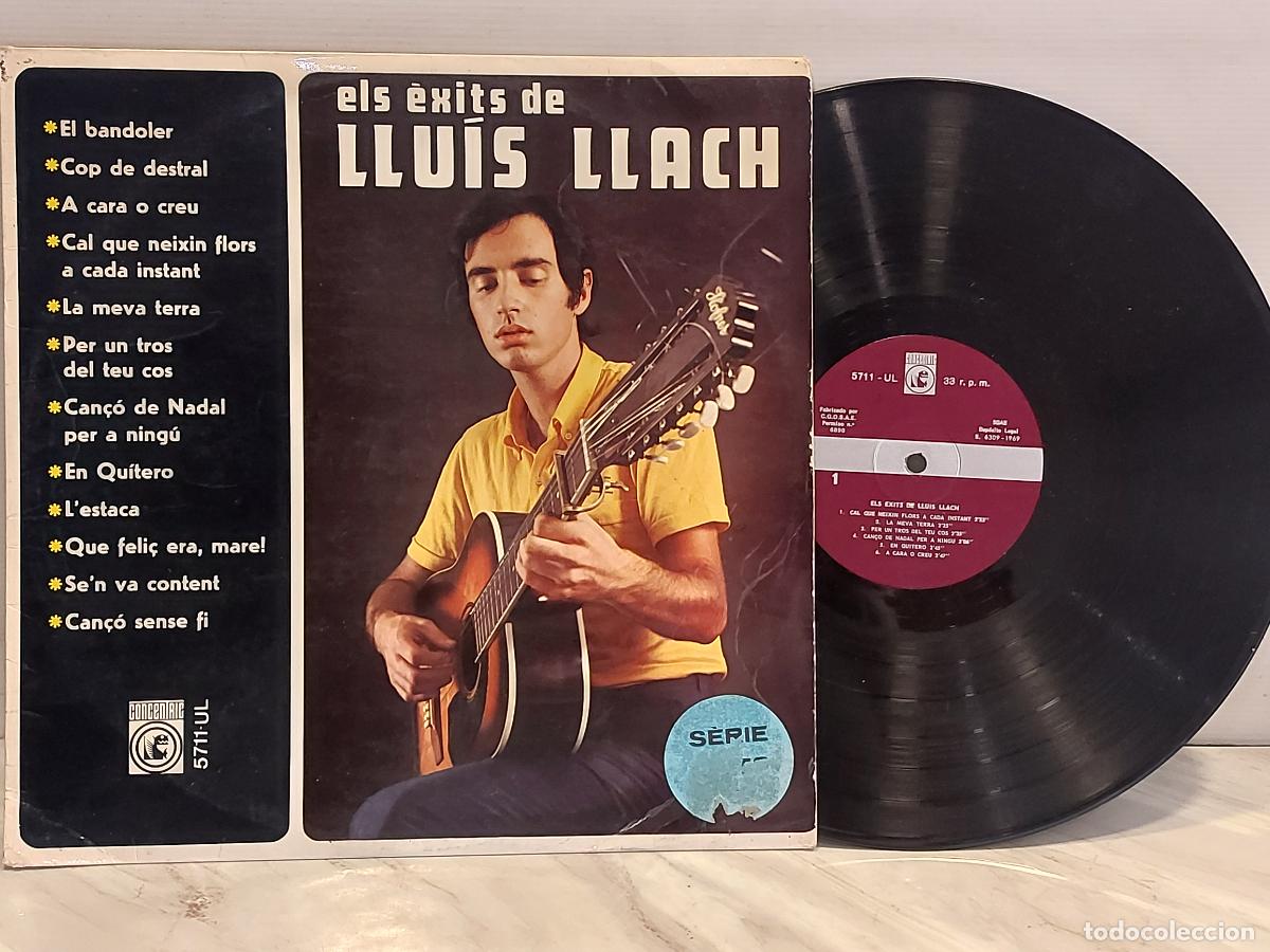 Discos de vinilo: ELS &Egrave;XITS DE LLU&Iacute;A LLACH / SU PRIMER LP / CONCEBTRIC-1969 / MBC. ***/***
