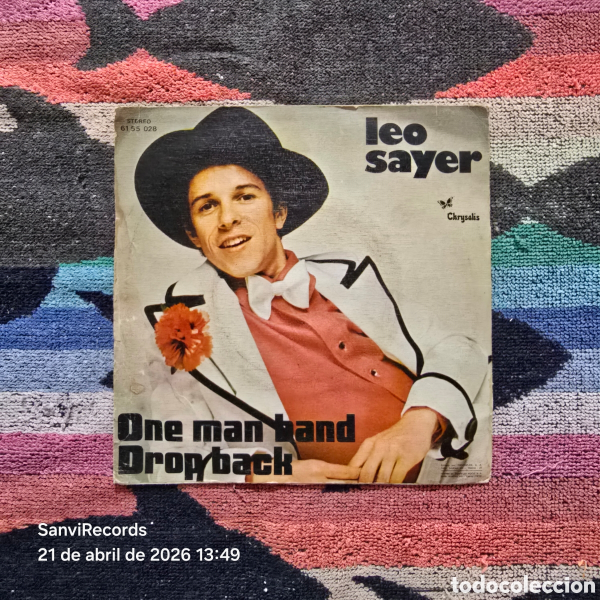 Discos de vinilo: [SINGLE] LEO SAYER: ONE MAN BAND - DROP BACK (CHRYSALIS) (1974)