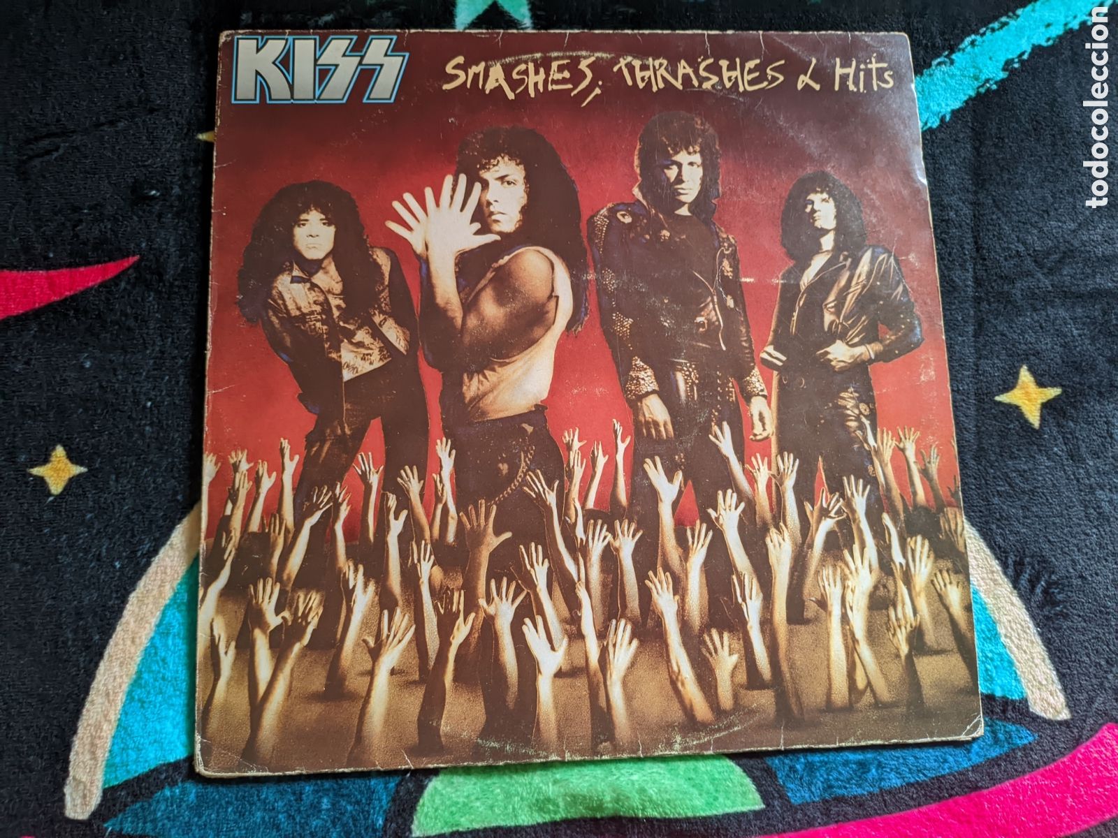 Discos de vinilo: // Kiss - Smashes, Thrashes & Hits - V&eacute;rtigo Espa&ntilde;a 1988