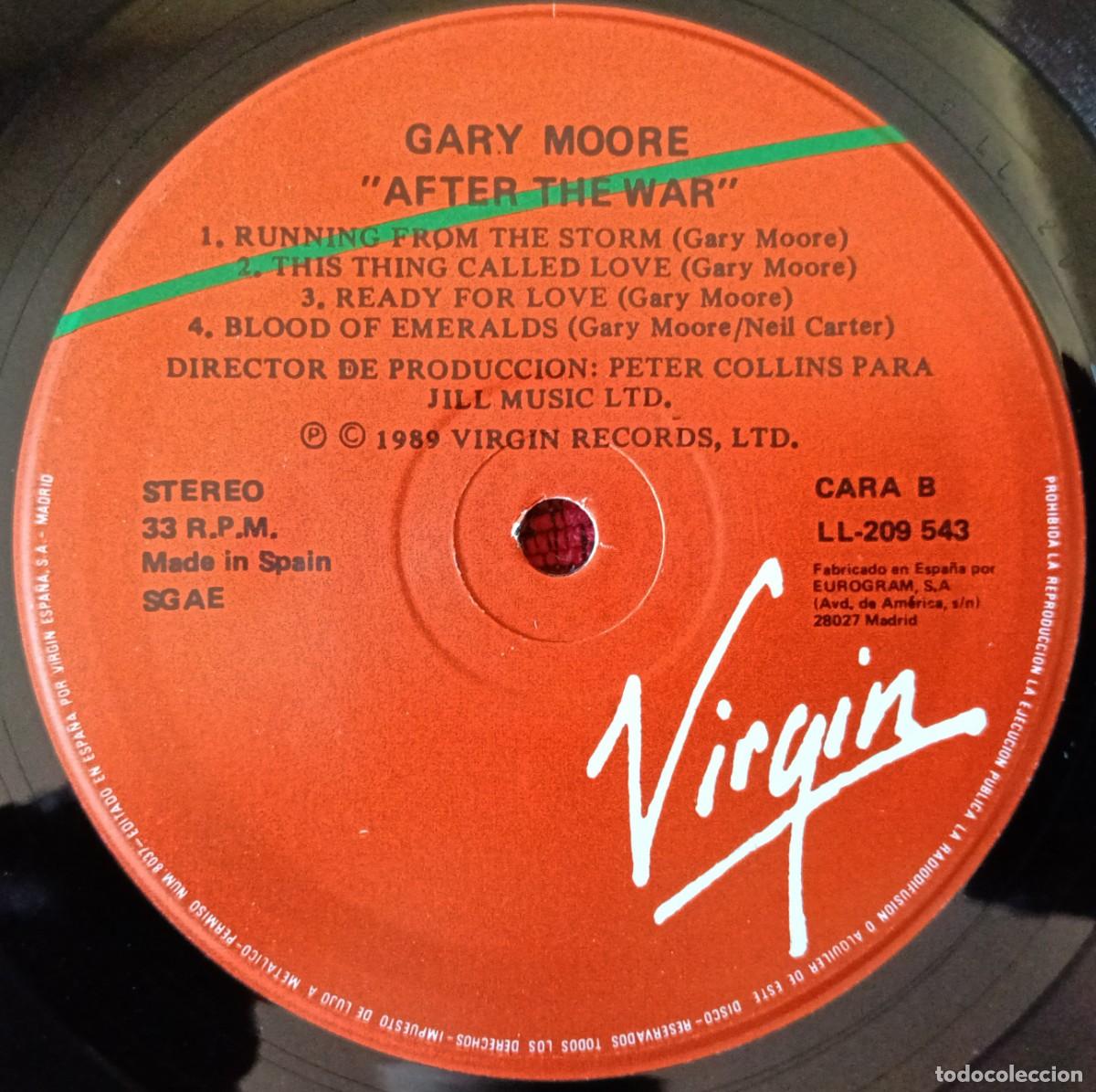 Discos de vinilo: GARY MOORE ** After The War ** VINILO LP 1989 - Foto 4