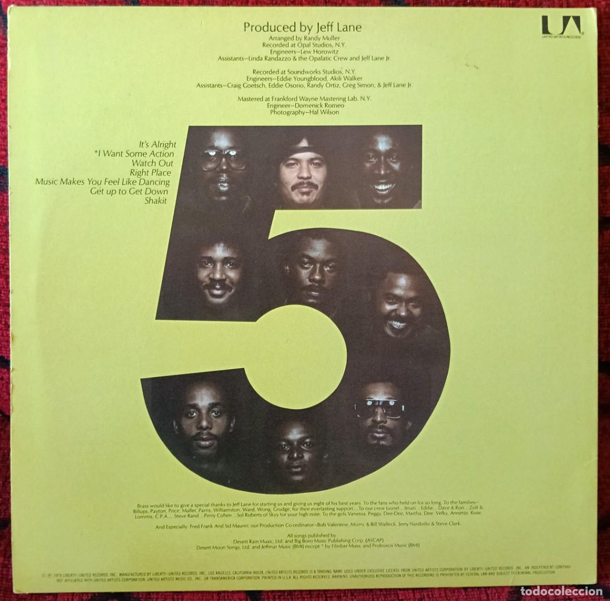 Discos de vinilo: BRASS CONSTRUCTION ** Brass Construction 5 ** VINILO LP 1979 USA - Foto 2