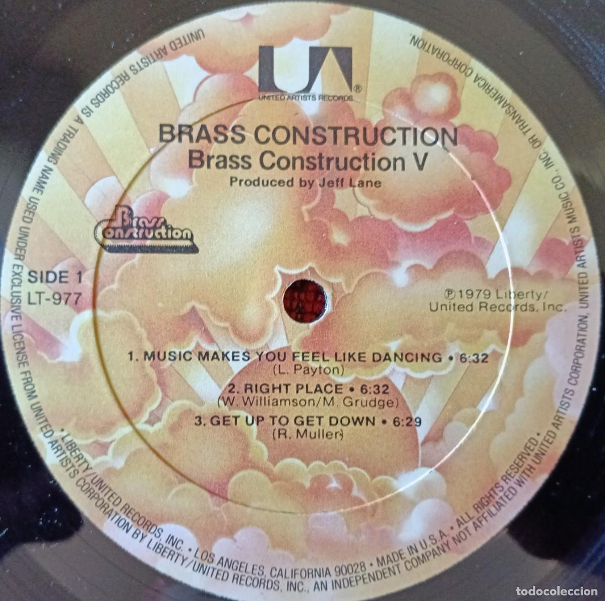 Discos de vinilo: BRASS CONSTRUCTION ** Brass Construction 5 ** VINILO LP 1979 USA - Foto 3