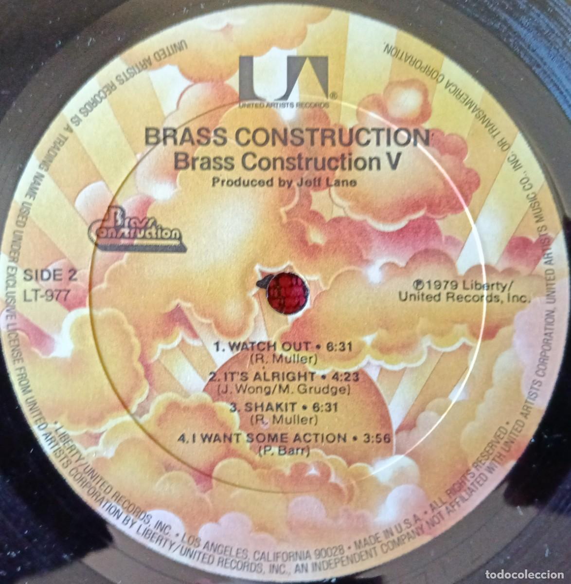 Discos de vinilo: BRASS CONSTRUCTION ** Brass Construction 5 ** VINILO LP 1979 USA - Foto 4
