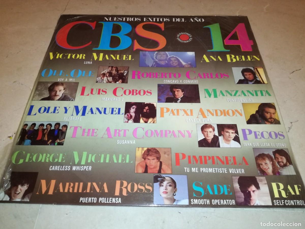 Discos de vinilo: CBS 14-NUESTROS EXITOS DEL A&Ntilde;O-PECOS, SADE, LOLE Y MANUEL, GEORGE MICHAEL, ETC