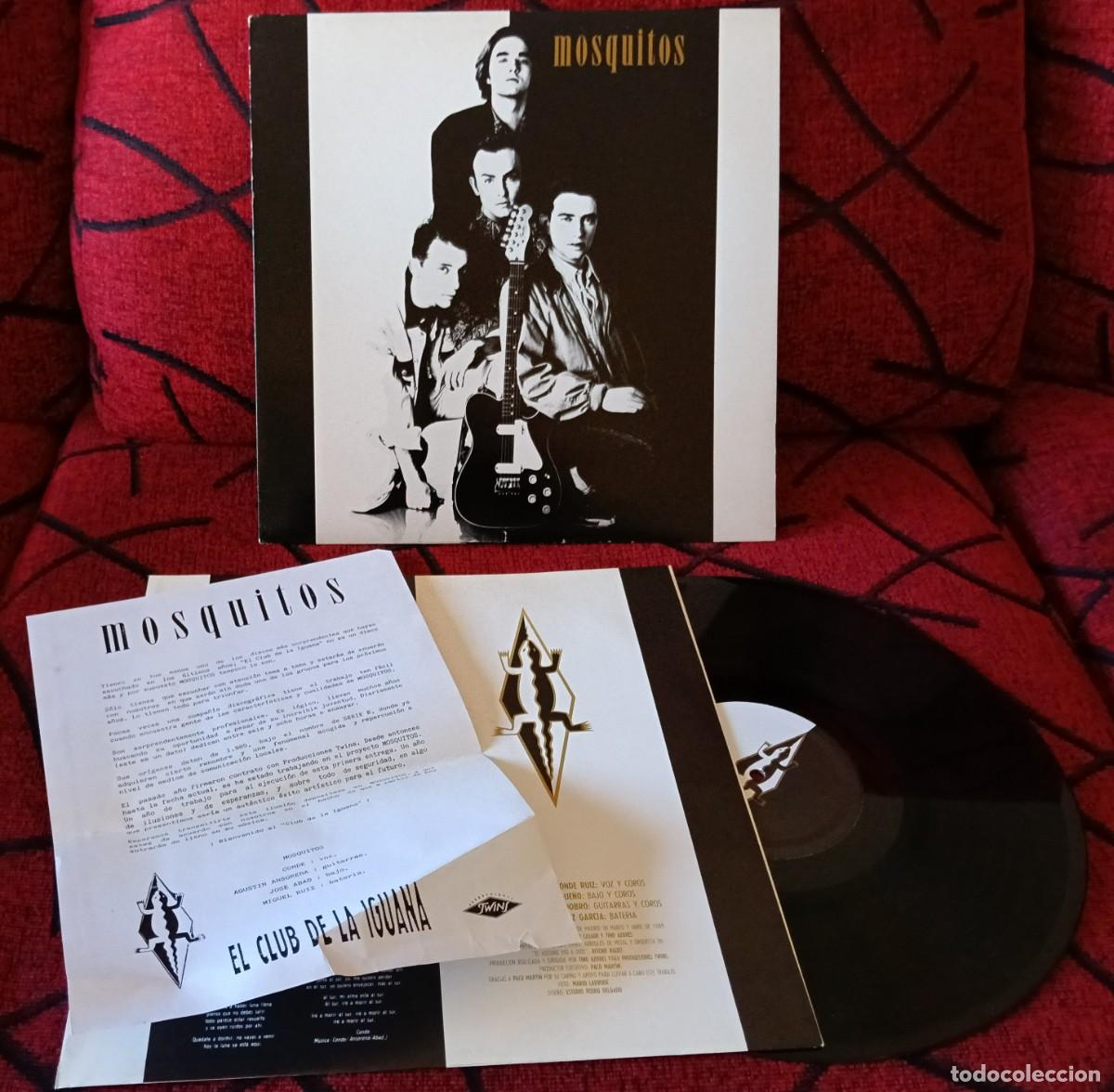 Discos de vinilo: MOSQUITOS ** El Club De La Iguana ** VINILO LP 1989 CON HOJA DE PROMOCION