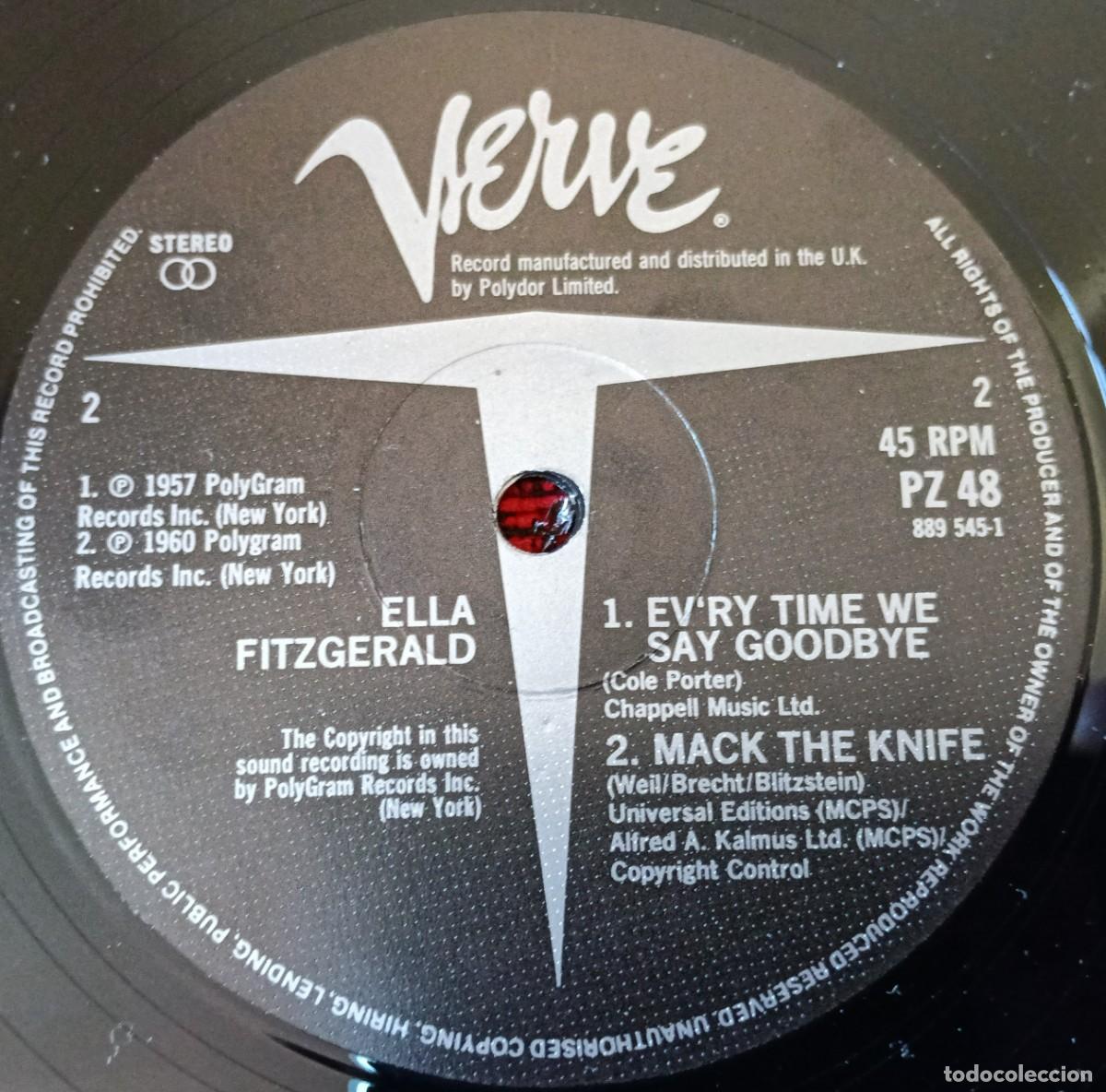 Discos de vinilo: ELLA FITZGERALD ** Summertime ** MAXI SINGLE VINILO 1989 UK - Foto 4