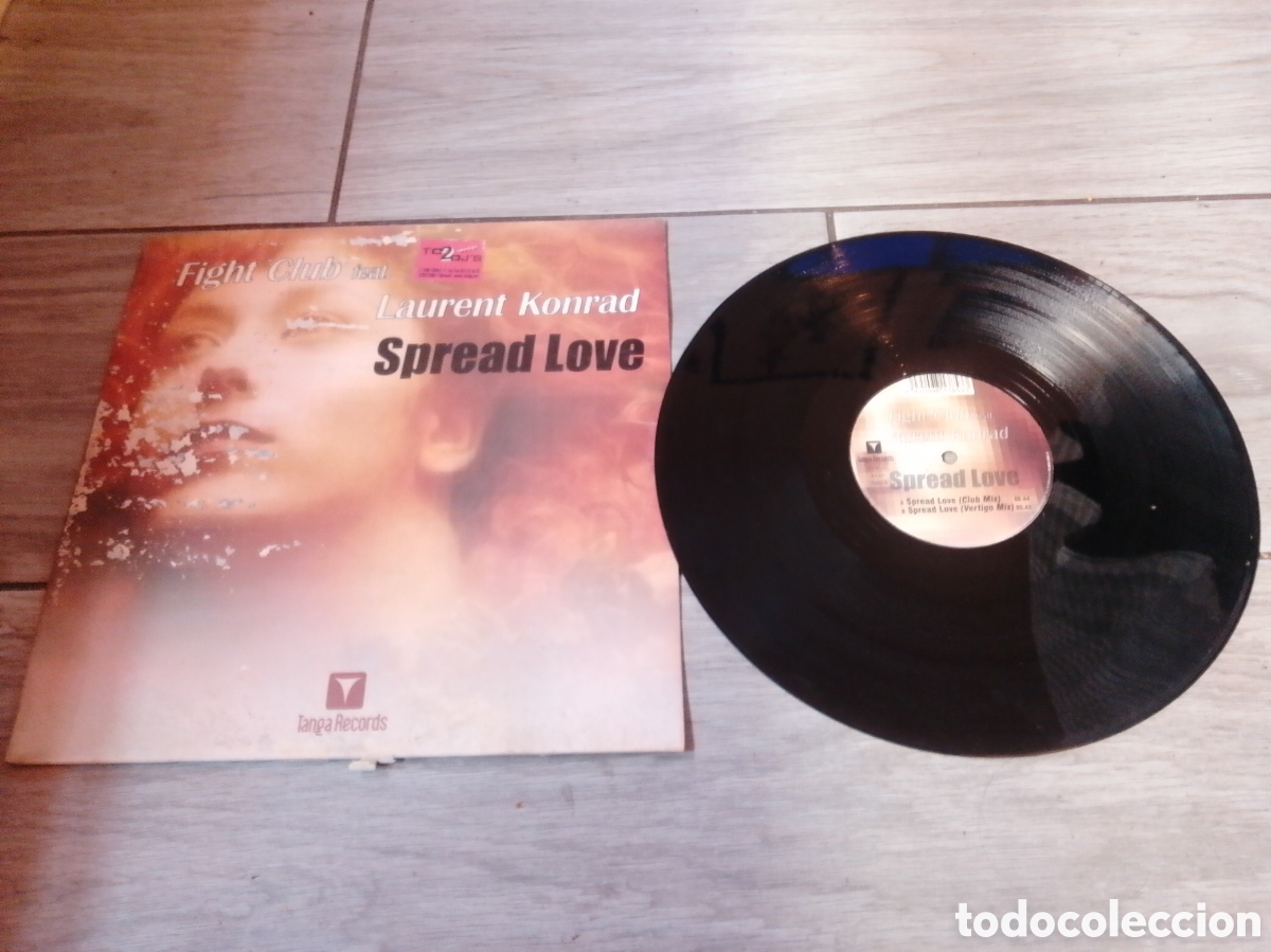 Discos de vinilo: FIGHT CLUB Feat LAURENT KONRAD - SPREAD LOVE - MAXI - SPAIN - TANGA RECORDS - LV -