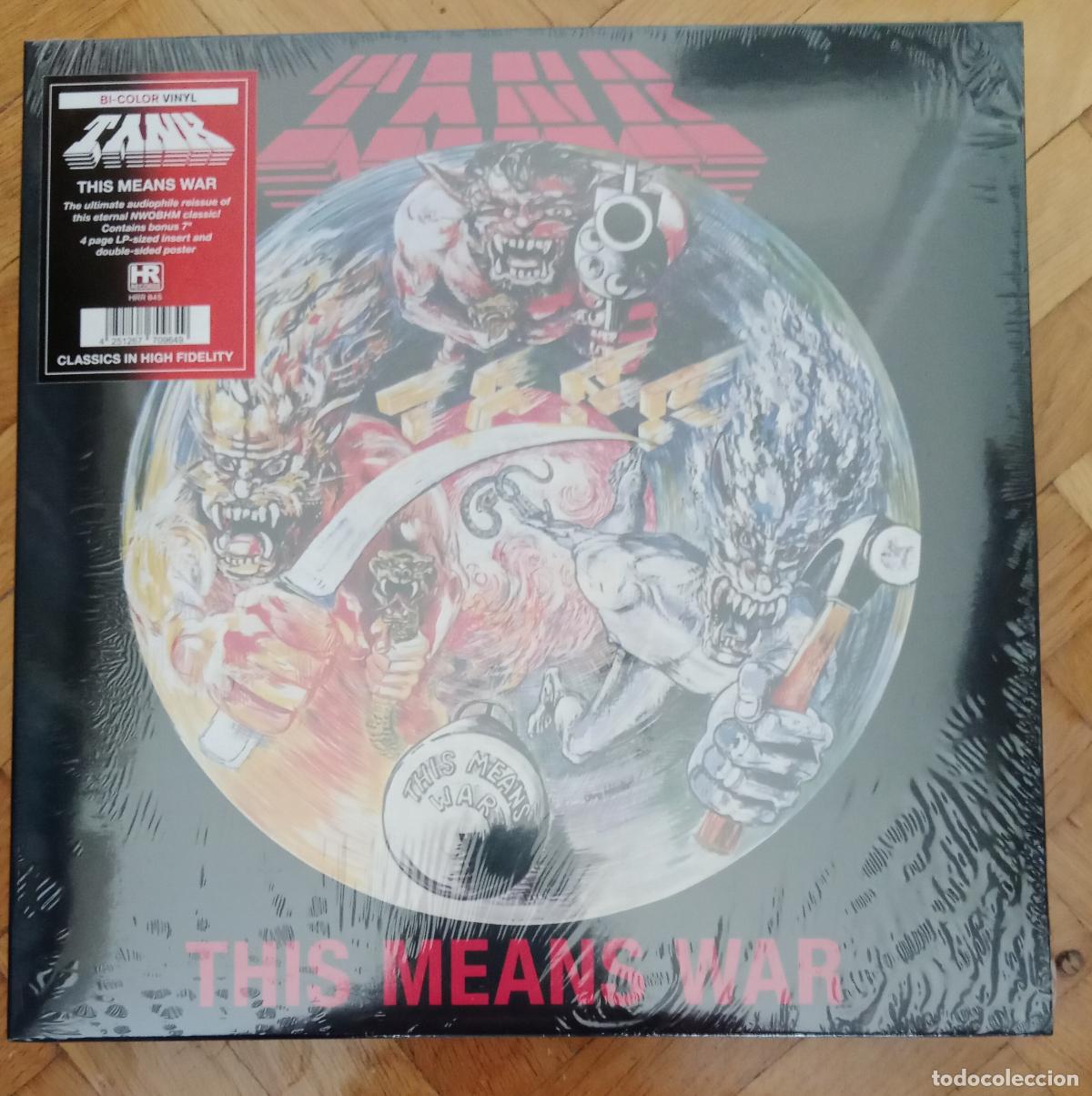 Discos de vinilo: Tank - This means war Lp + single nuevo - Foto 1
