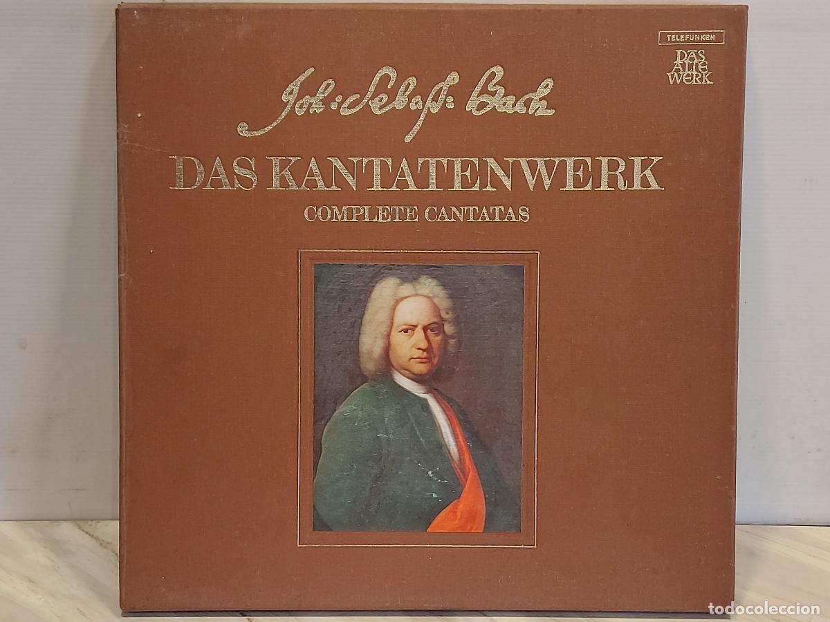Discos de vinilo: J.S.BACH / DAS KANTATENWERK / BOX CON 2 VINILOS + LIBRETO / DE LUJO.****