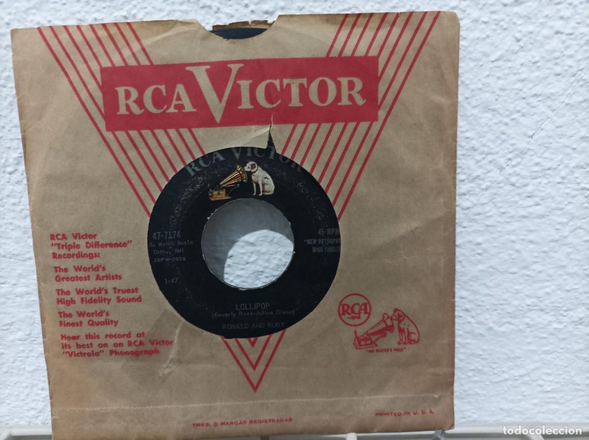 Discos de vinilo: Ronald and Ruby single original USA - Foto 2