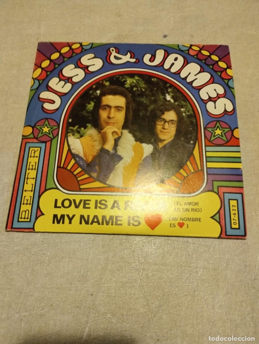 Discos de vinilo: JESS AND JAMES SG LOVE IS A RIVER - Foto 1