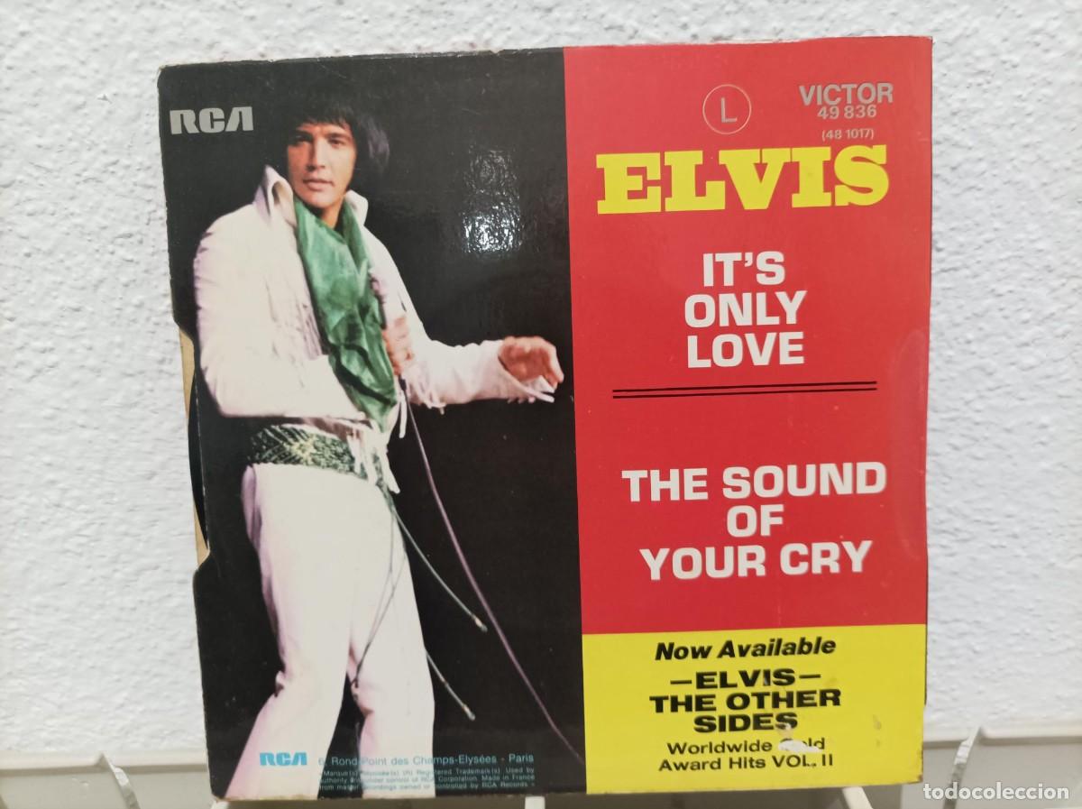 Discos de vinilo: Elvis Presley single its only love - Foto 2
