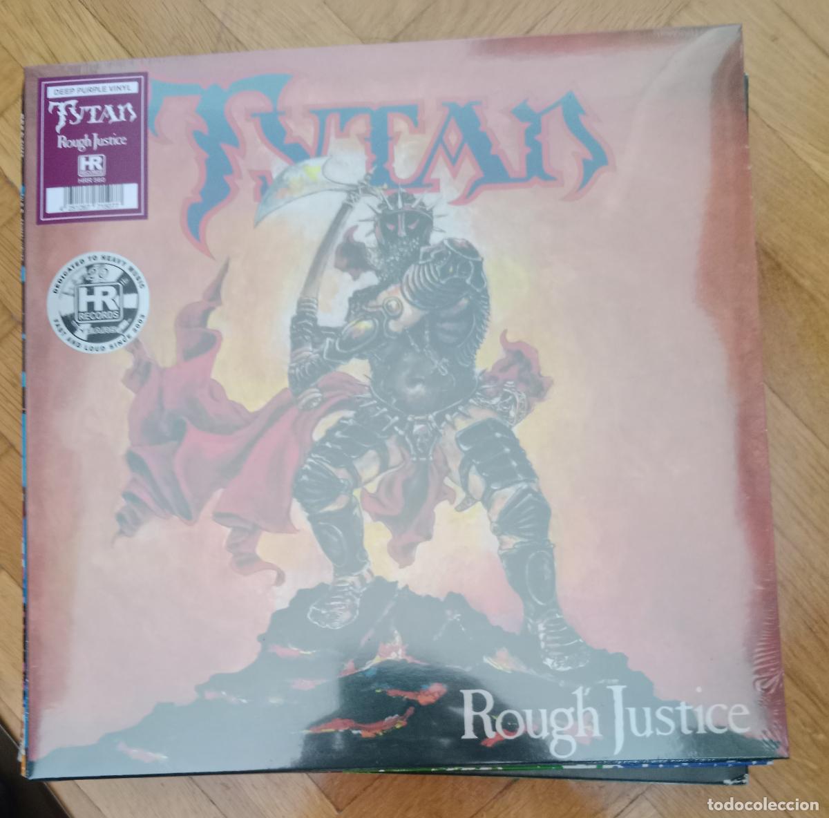 Discos de vinilo: Tytan - Rough justice Lp nuevo de color