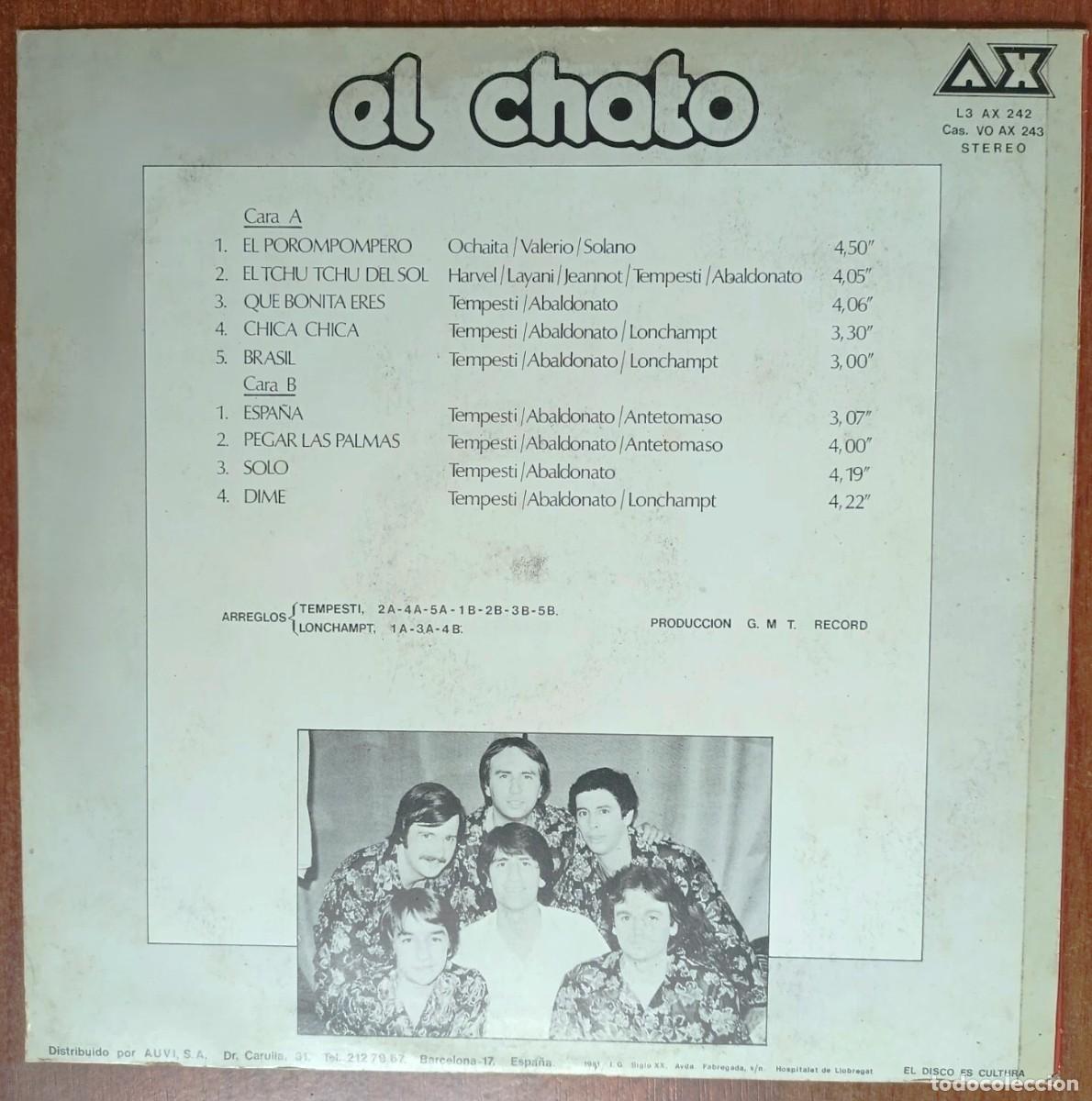 Discos de vinilo: El Chato &ndash; El Chato - RUMBA POP - Foto 2