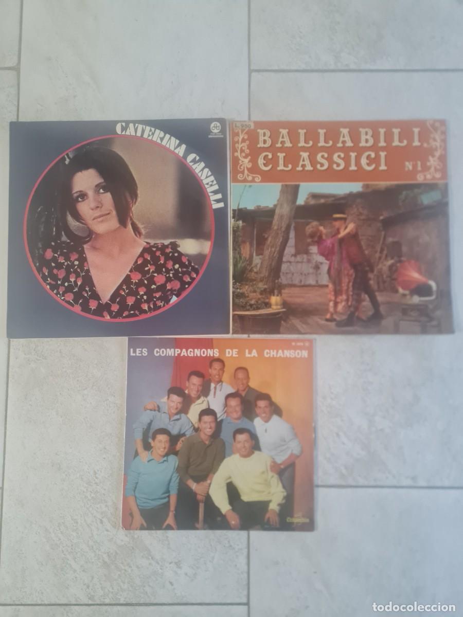Discos de vinilo: LPs de m&uacute;sica italiana y francesa