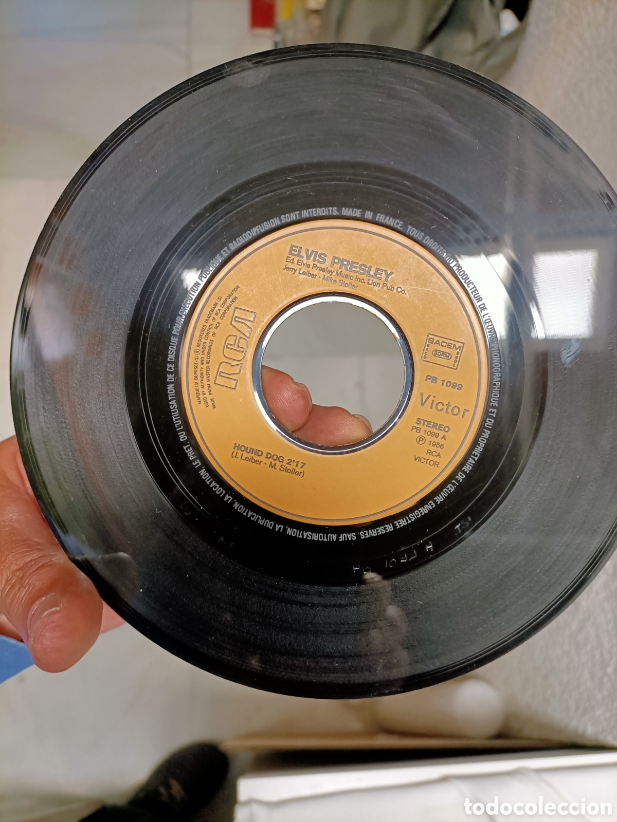 Discos de vinilo: 3 Singles,Elvis Presley,ED Francia - Foto 8