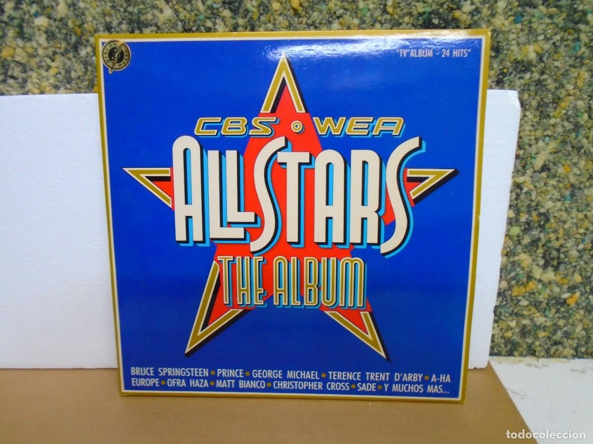 Discos de vinilo: LP DOBLE ALL STARS THE ALBUM. CBS-WEA 1988.