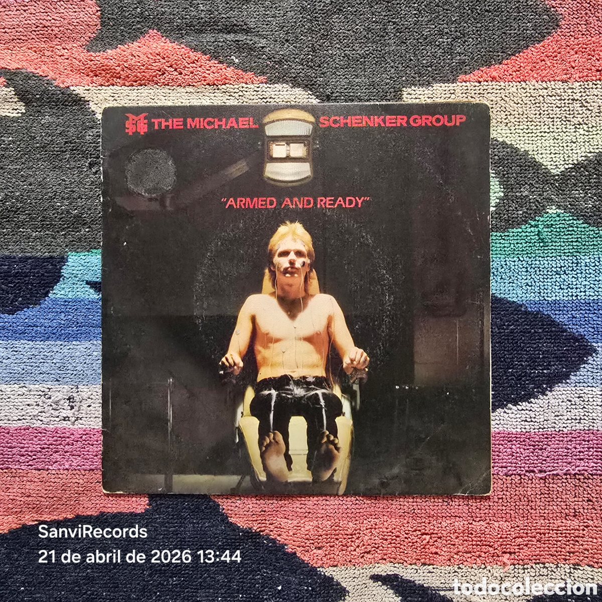 Discos de vinilo: [SINGLE] THE MICHAEL SCHENKER GROUP: ARMED AND READY - BIJOU PLEASURETTE (CHRYSALIS) (1980)