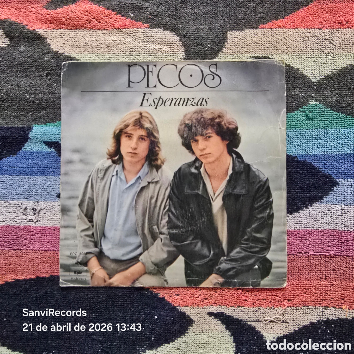 Discos de vinilo: [SINGLE] PECOS: ESPERANZAS - 15 A&Ntilde;OS (EPIC) (1978)