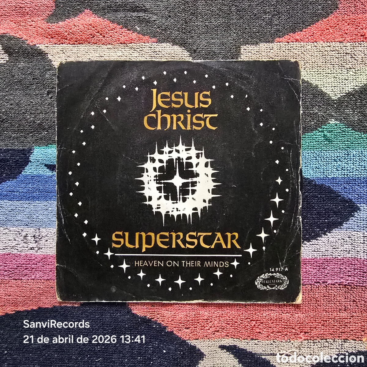Discos de vinilo: [SINGLE] JESUS CHRIST SUPERSTAR: HEAVEN ON THEIR MINDS (HALLMARK) (1971)
