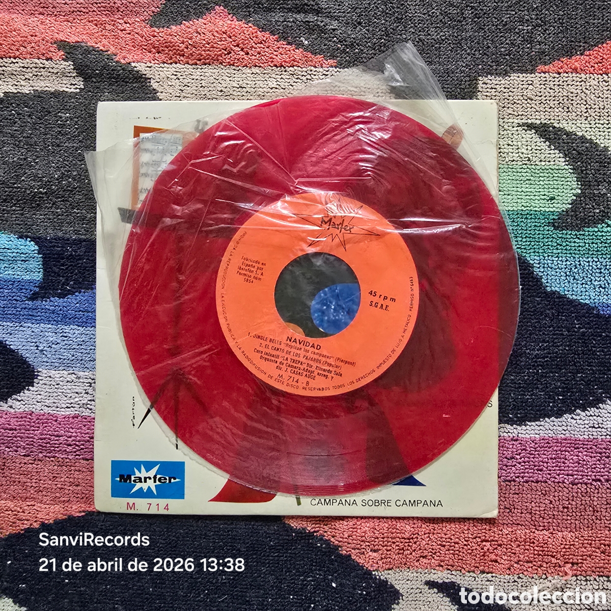 Discos de vinilo: [EP] LA ETERNA NAVIDAD VOL. 2 (MARFER) (1965) - Foto 3
