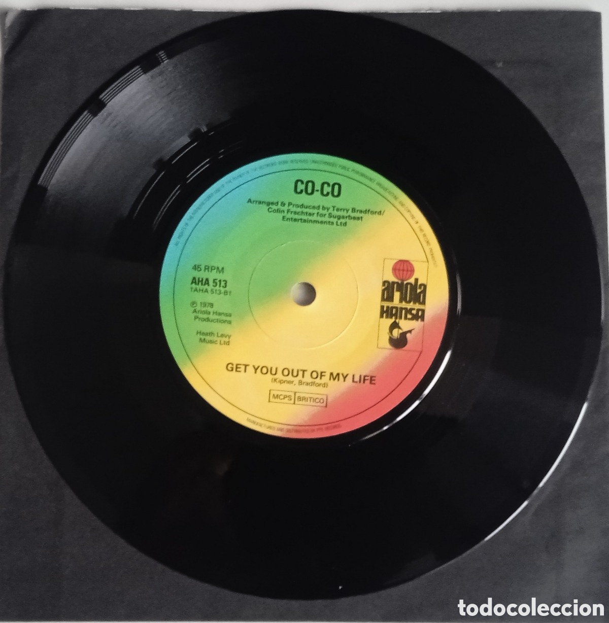 Discos de vinilo: CO-CO - Bad old days (1978) disco de vinilo single - Foto 4