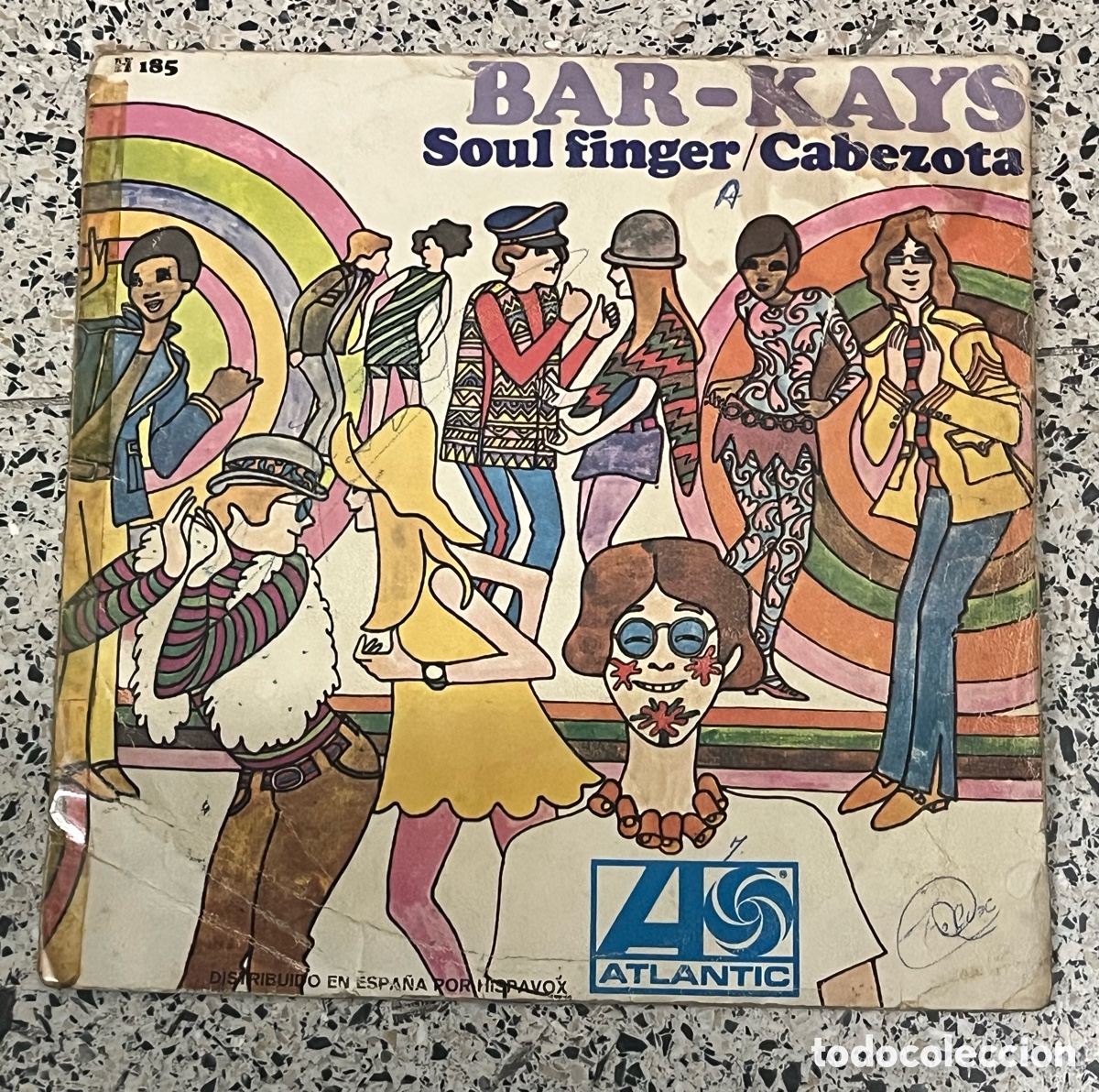 Discos de vinilo: BAR-KAYS - Soul Finger / Cabezota - Single 7&rdquo; Vinilo 45 RPM - Espa&ntilde;a 1967