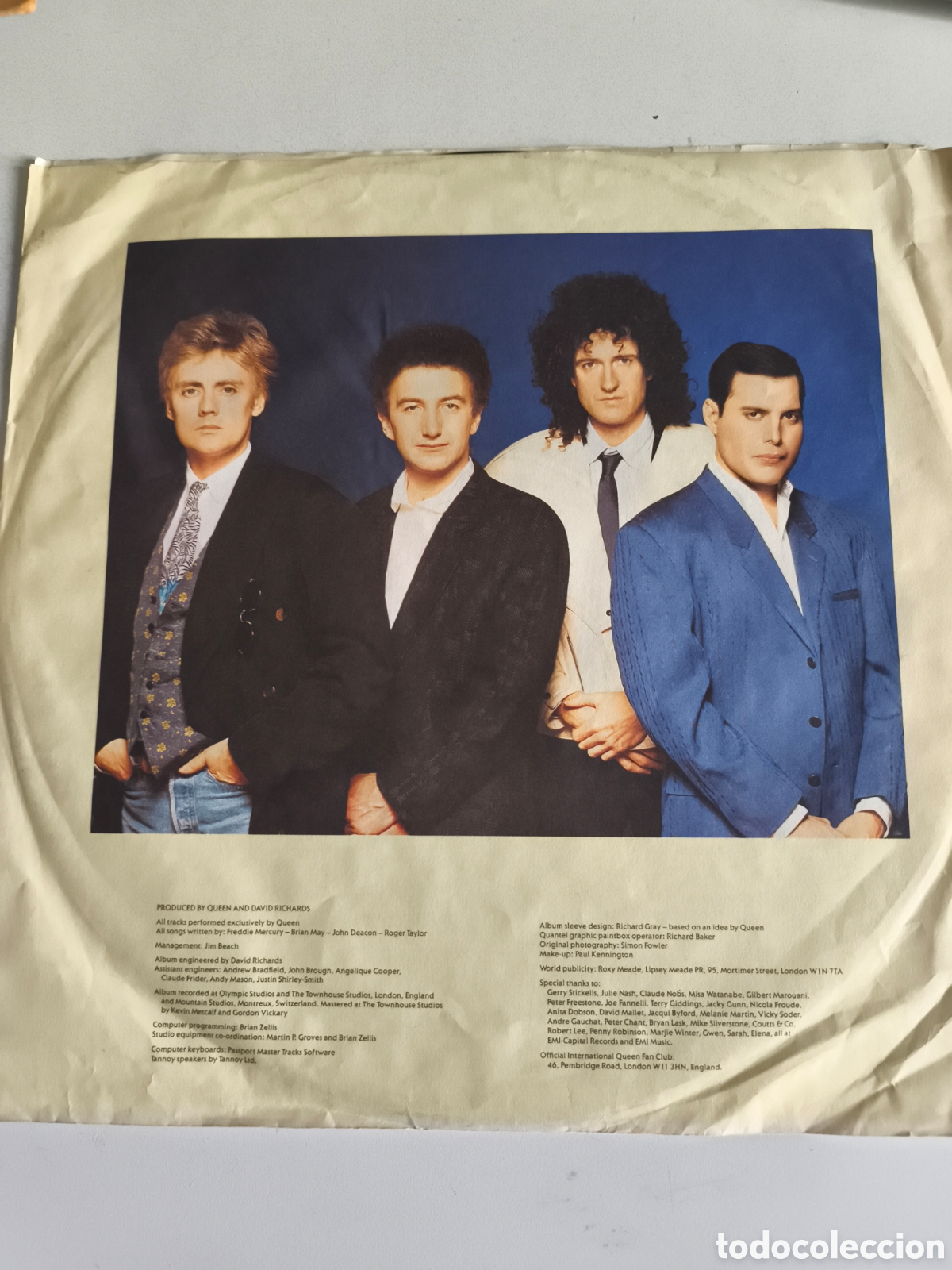 Discos de vinilo: Antiguo LP Queen, The Miracle