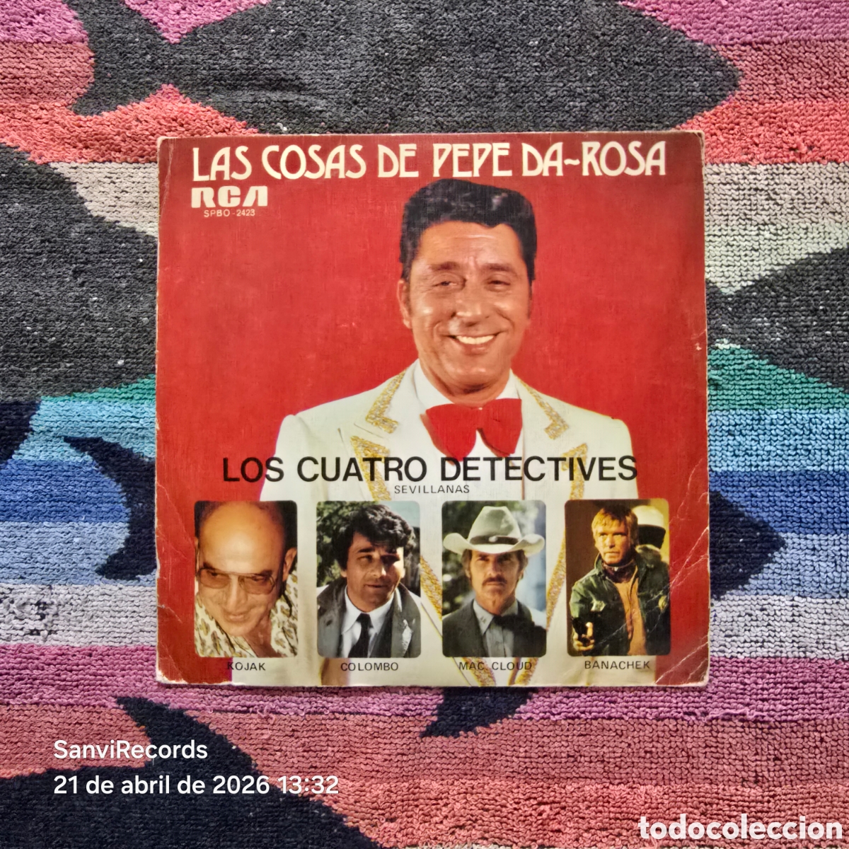 Discos de vinilo: [SINGLE] LAS COSAS DE PEPE DA-ROSA: LOS CUATRO DETECTIVES - EL ROCK DEL COMPADRE (RCA VICTOR) (1976)
