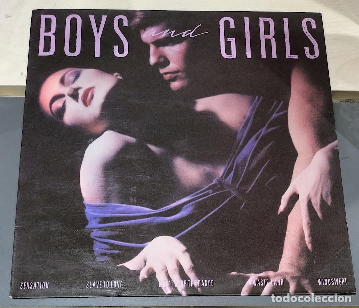 Discos de vinilo: Bryan Ferry - Boys And Girls - LP EG ref. 825 659-1. Ed. espa&ntilde;ola 1985.