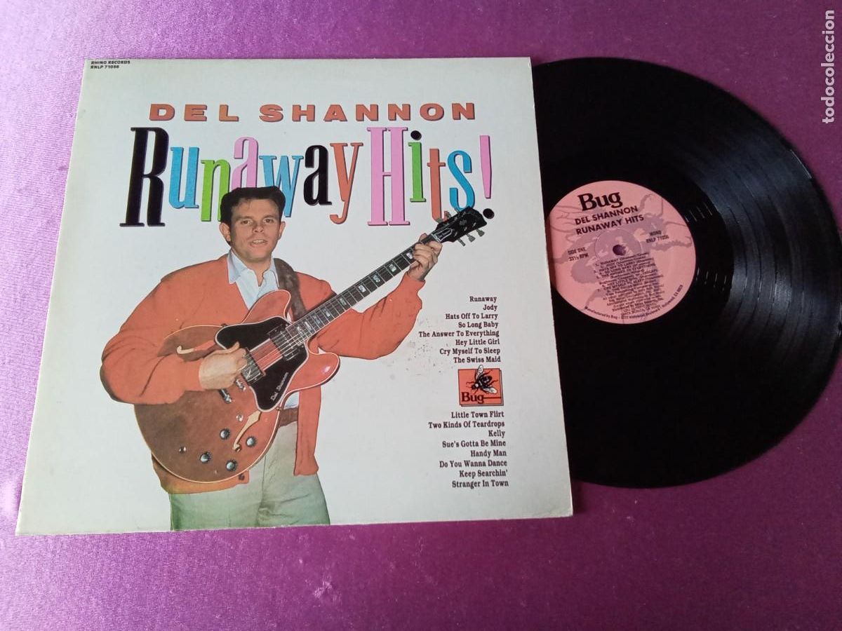 Discos de vinilo: RUNAWAY HITS ! DEL SHANNON LP MAC1 - Foto 1