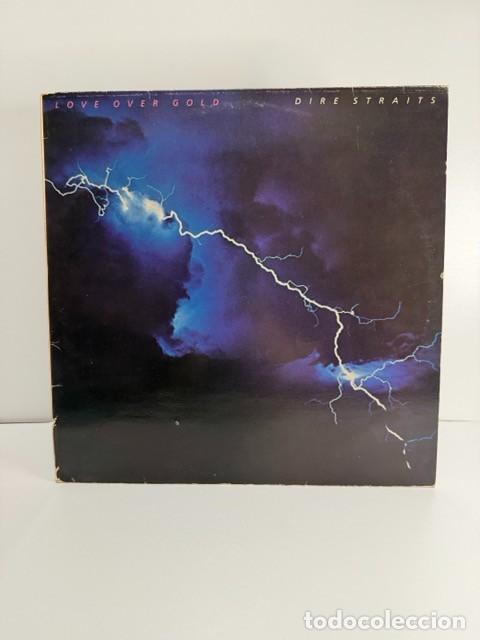 Discos de vinilo: DIRE STRAITS (LP) LOVE OVER GOLD - A&Ntilde;O 1982 - ENCARTE CON LETRAS