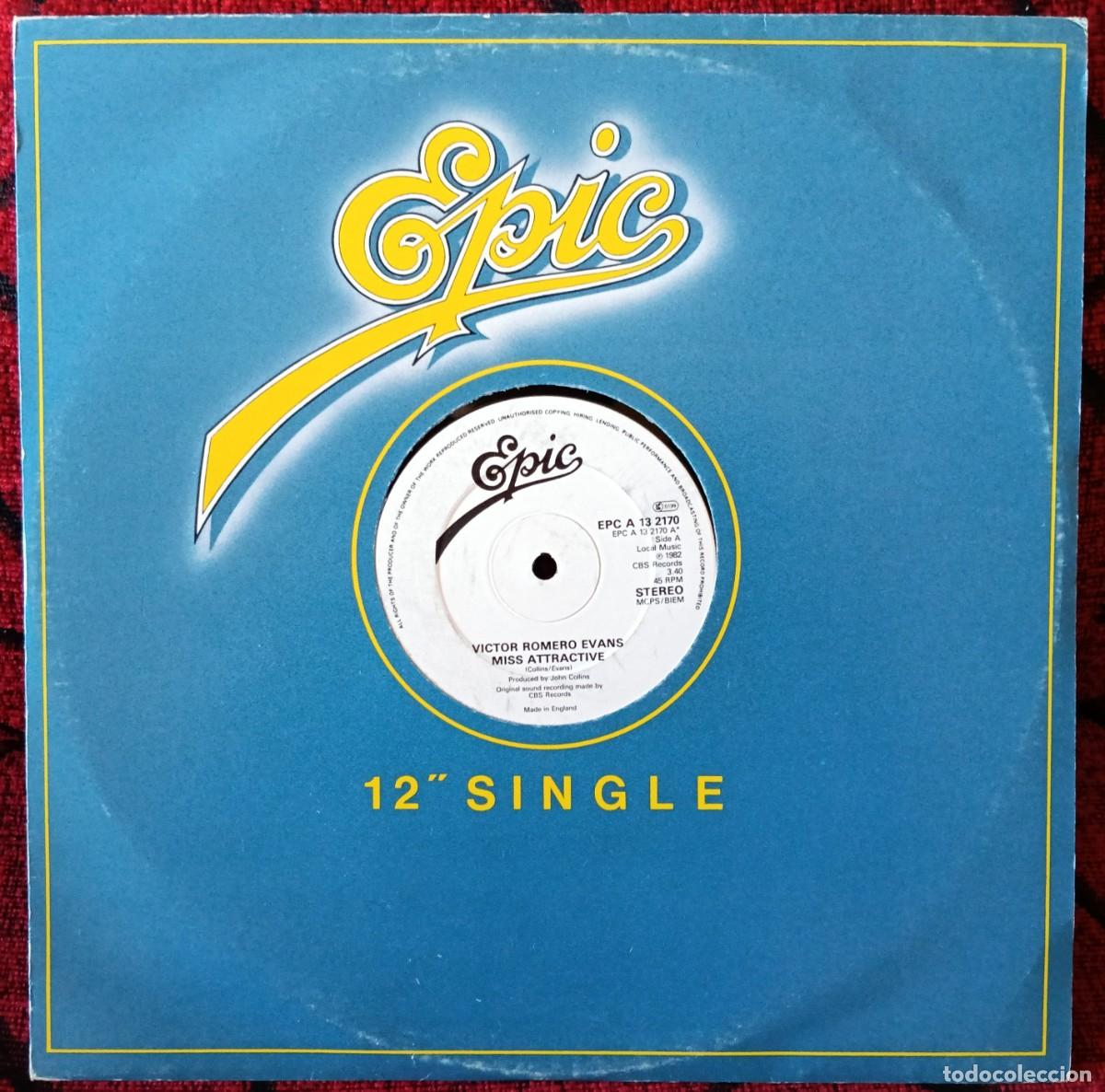 Discos de vinilo: VICTOR ROMERO EVANS Miss Attractive / I Keep On Pressing On Your Doorbell MAXI SINGLE VINILO 1982 UK