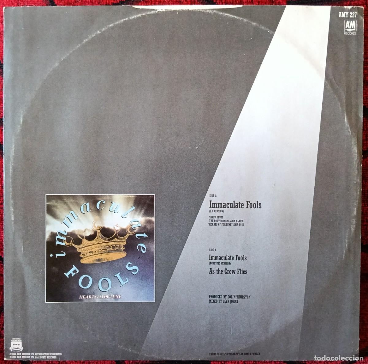 Discos de vinilo: IMMACULATE FOOLS ** Immaculate Fools ** MAXI SINGLE VINILO 1984 UK - Foto 2
