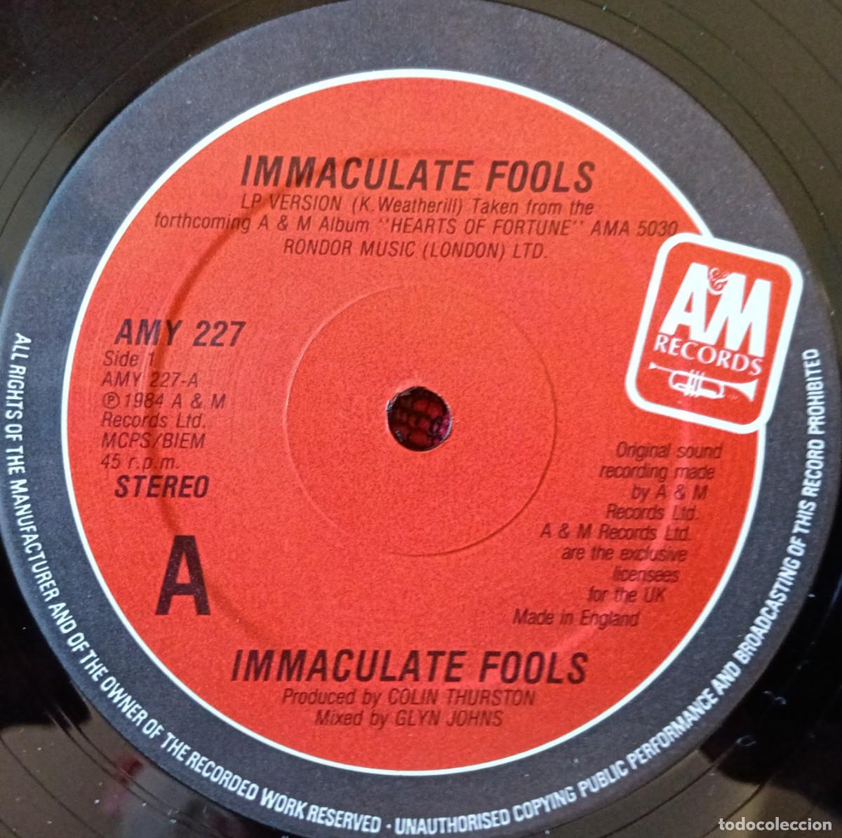Discos de vinilo: IMMACULATE FOOLS ** Immaculate Fools ** MAXI SINGLE VINILO 1984 UK - Foto 3