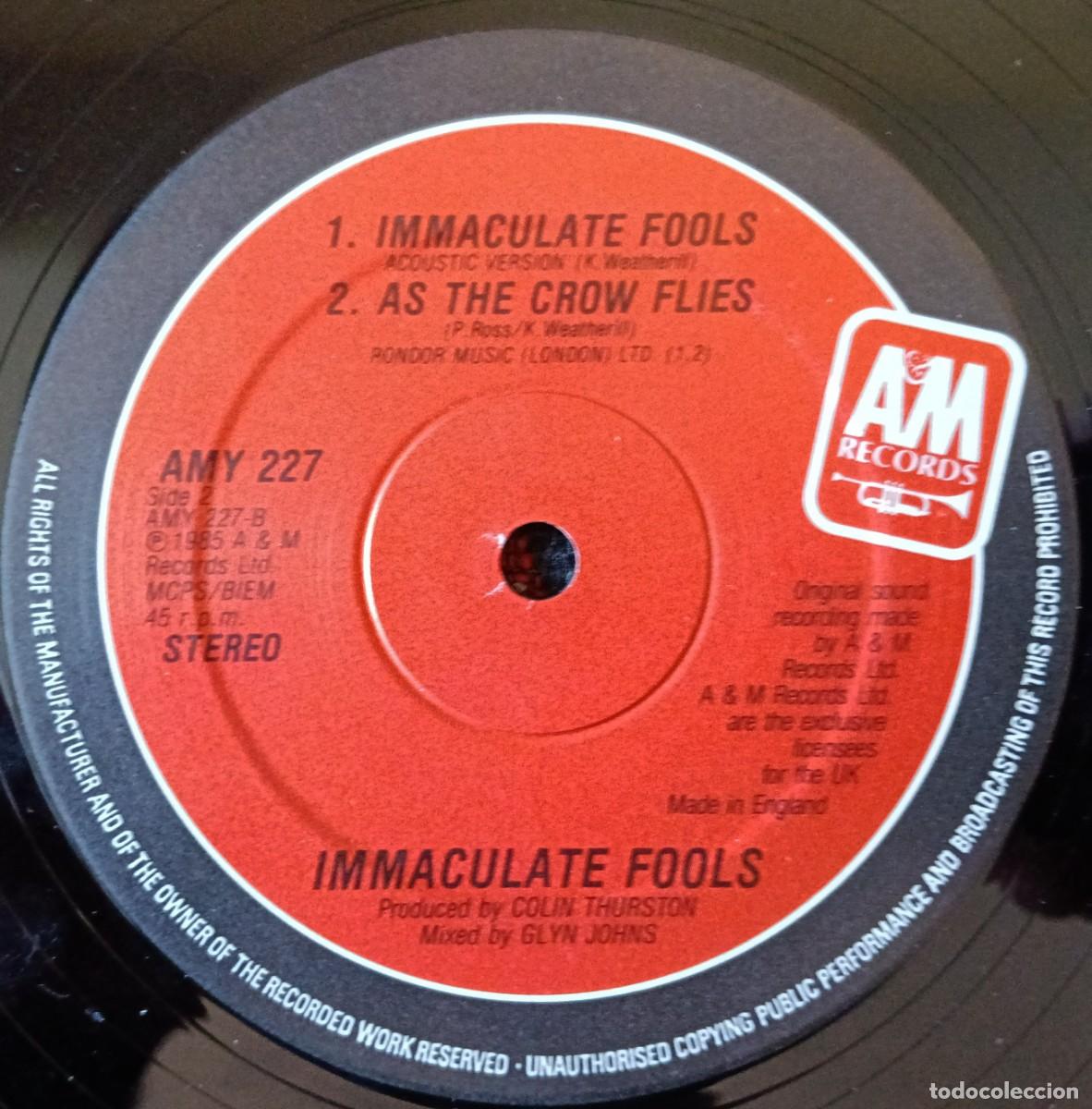 Discos de vinilo: IMMACULATE FOOLS ** Immaculate Fools ** MAXI SINGLE VINILO 1984 UK - Foto 4