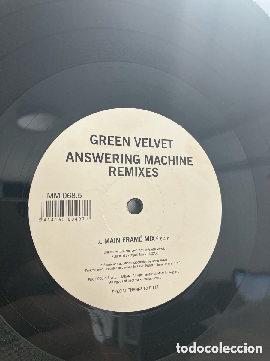Discos de vinilo: Green Velvet -Answering Machine(Remixes) - Foto 2