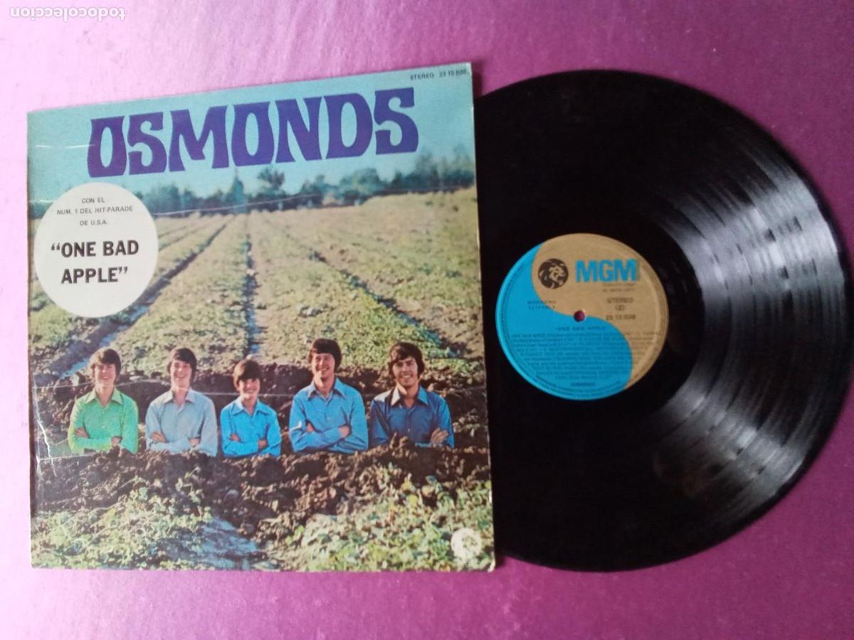 Discos de vinilo: OSMONDS ONE BAD APPLE 1971 LP MAC1 - Foto 1