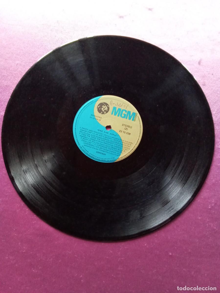 Discos de vinilo: OSMONDS ONE BAD APPLE 1971 LP MAC1 - Foto 4