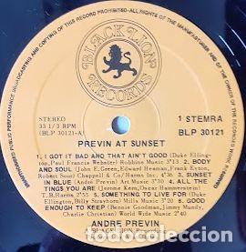 Discos de vinilo: Previn at Sunset - Andr&eacute; Previn - Foto 3