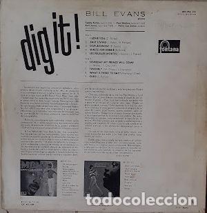 Discos de vinilo: Dig It - Bill Evans - Foto 2