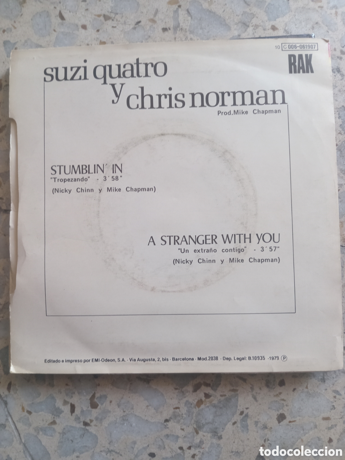 Discos de vinilo: SGL SUZI QUATRO TROPEZANDO 1979 - Foto 2