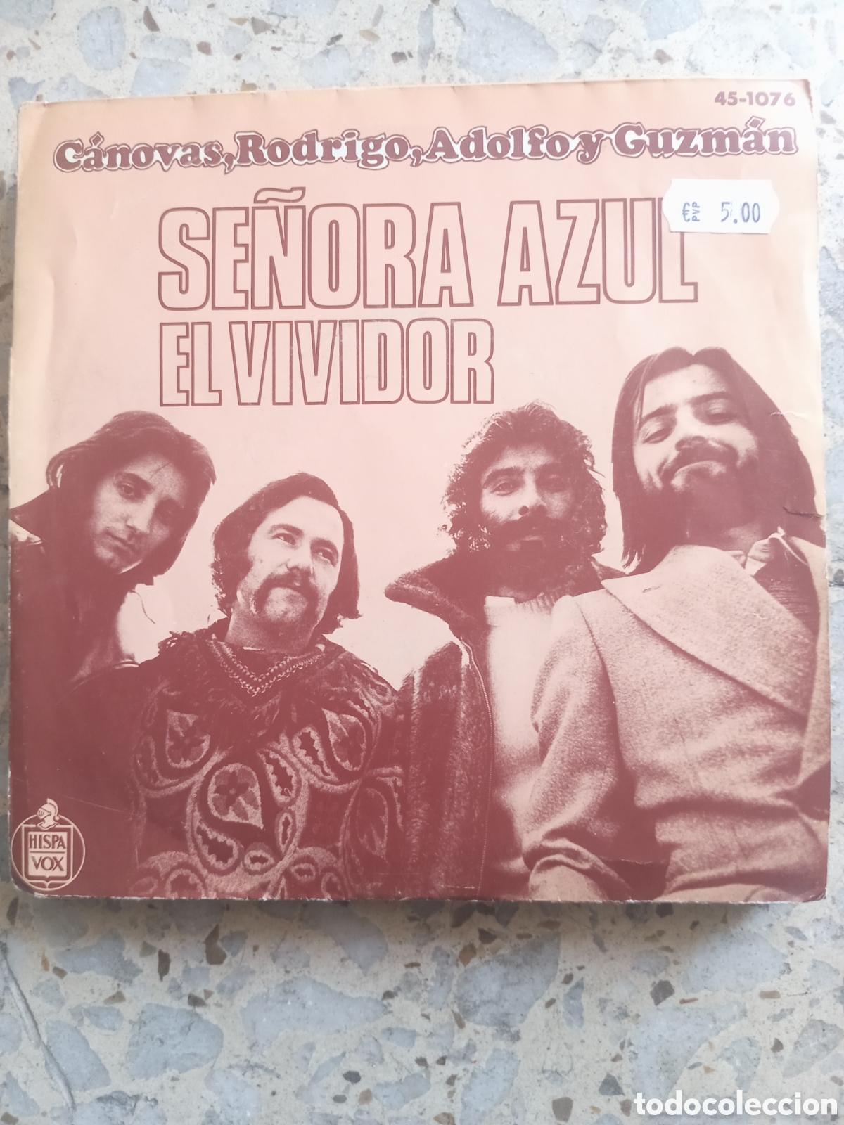 Discos de vinilo: SGL CANOVAS RODRIGO ADOLFO GUZMAN SE&Ntilde;ORA AZUL EL VIVIDOR 1974