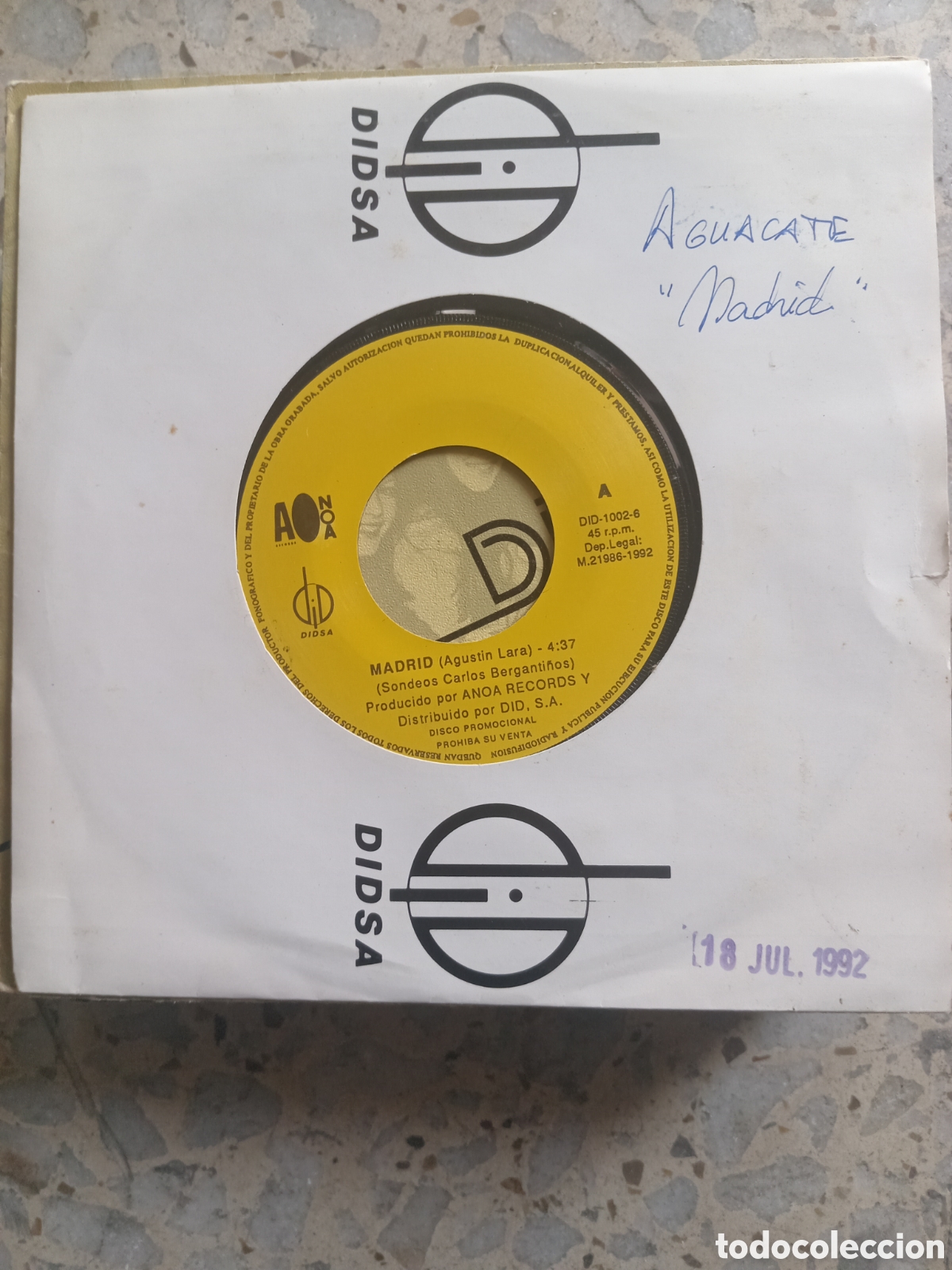 Discos de vinilo: SGL AGUSTIN LARA MADRID 1992 PROMO