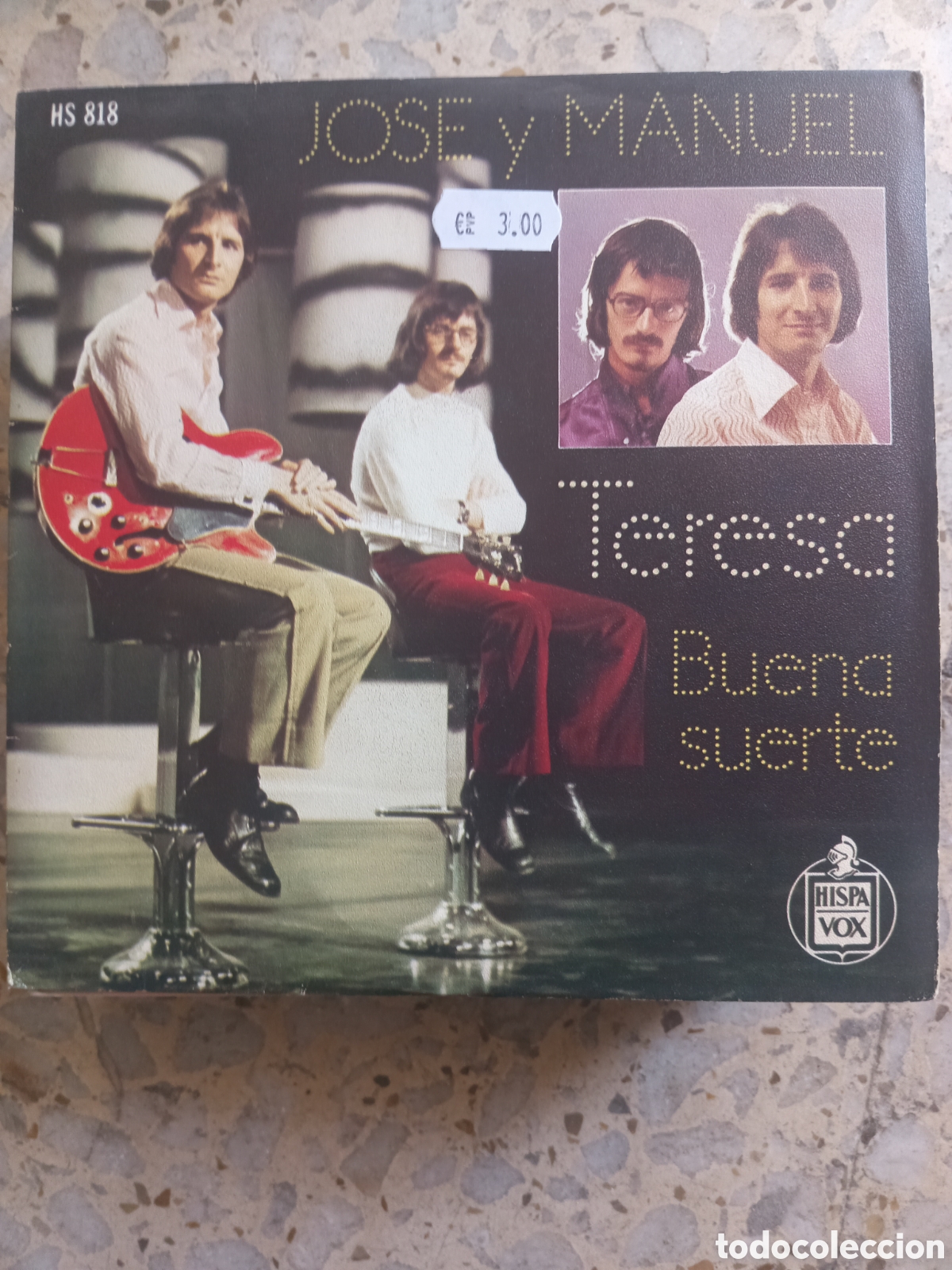 Discos de vinilo: SGL JOSE Y MANUEL TERESA BUENA SUERTE 1972