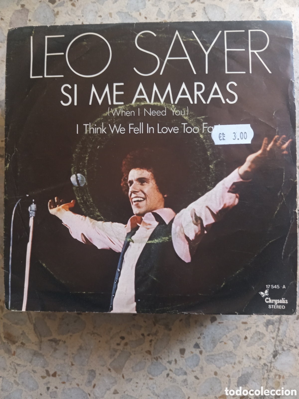 Discos de vinilo: SGL LEO SAYER SI ME AMARAS 1977